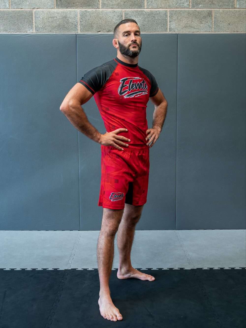 Red Block Rashguard - Image 2