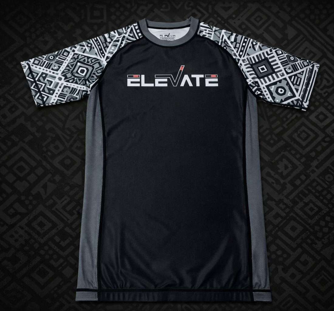 Elevate Grey Aztec Rashguard