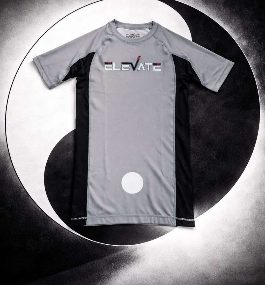 Elevate Grey Ying Yang Rashguard